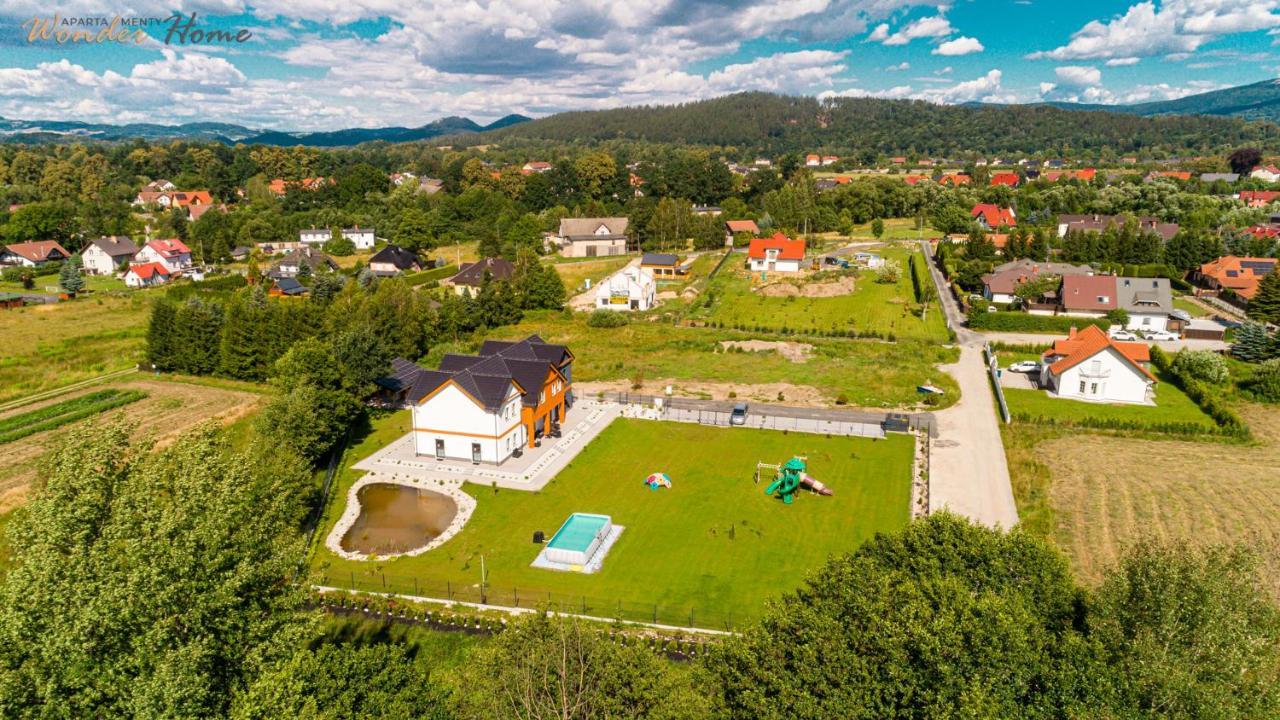Wonder Home - Apartamenty Halo Karkonosze Z Ogrodem, Sezonowym Basenem, Placem Zabaw I Widokiem Na Sniezke - Zlokalizowane Blisko Karpacza Mysłakowice Esterno foto