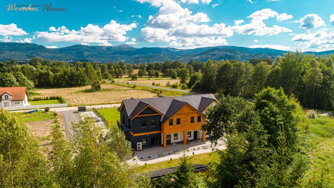 Wonder Home - Apartamenty Halo Karkonosze Z Ogrodem, Sezonowym Basenem, Placem Zabaw I Widokiem Na Sniezke - Zlokalizowane Blisko Karpacza Mysłakowice Esterno foto